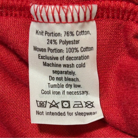 Janie & Jack Holiday First Christmas Red Velour Footed Romper - Picture 6 of 6